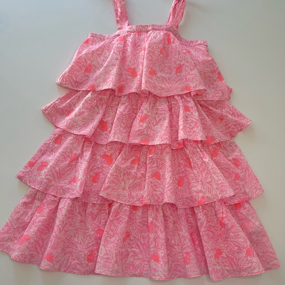 J. Crew Other - J. Crew Crewcuts Pink Ruffled Palms & Pineapple Dress NWT Girl’s Size 8